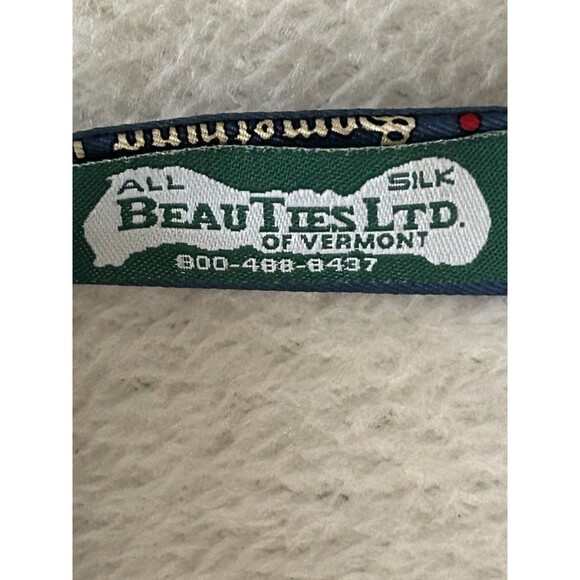 Beau Ties of Vermont Shakespeare Quotes Bow Tie Blue Silk - Picture 3 of 3